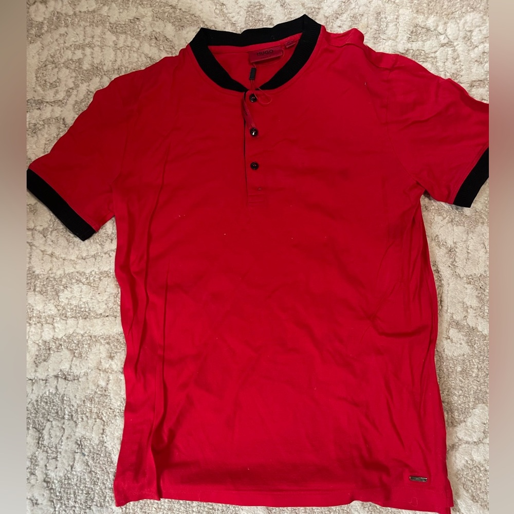 Hugo Boss Polo Shirt with Black Accents